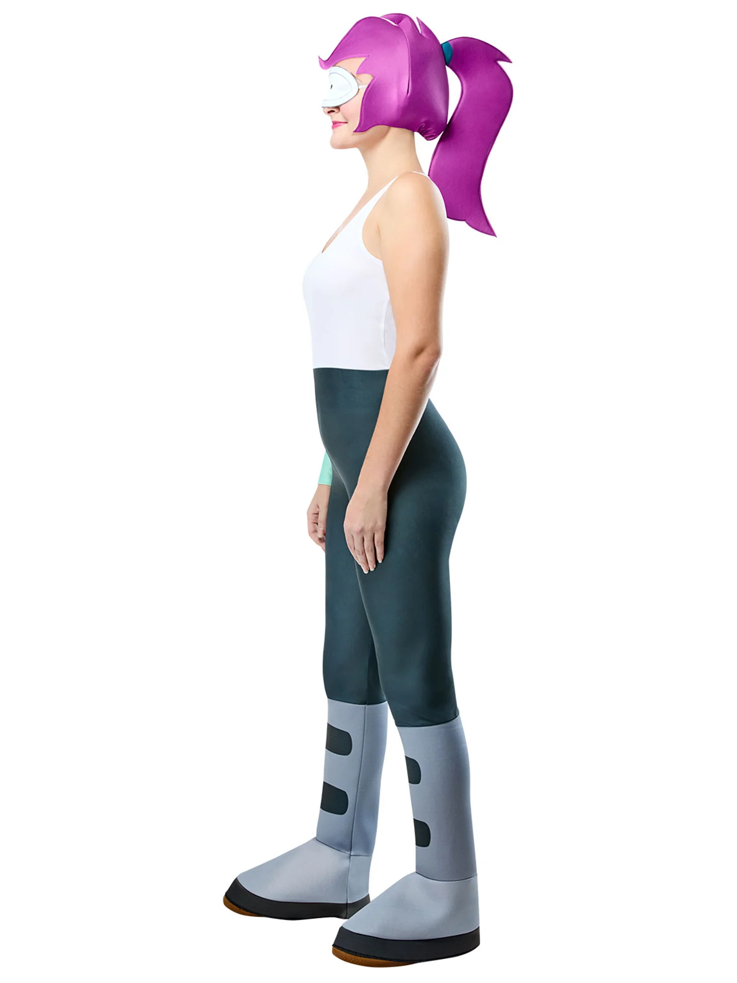 Women's Futurama Leela Costume with Wig - Image 5