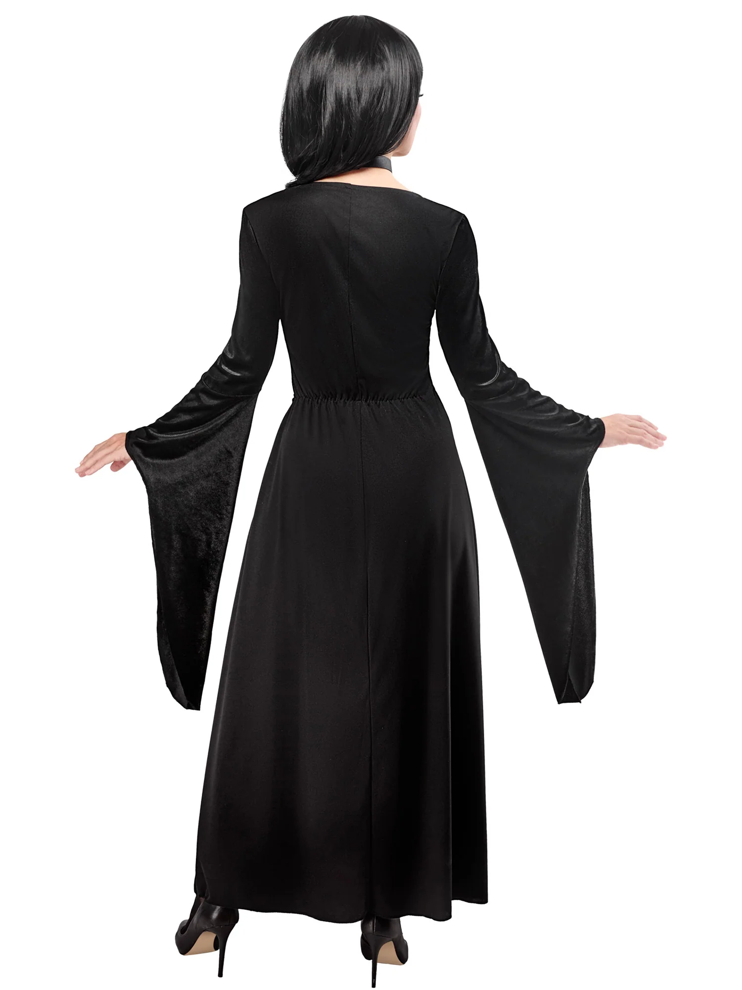 Women's Gothic Chic Dress with Choker - Image 3