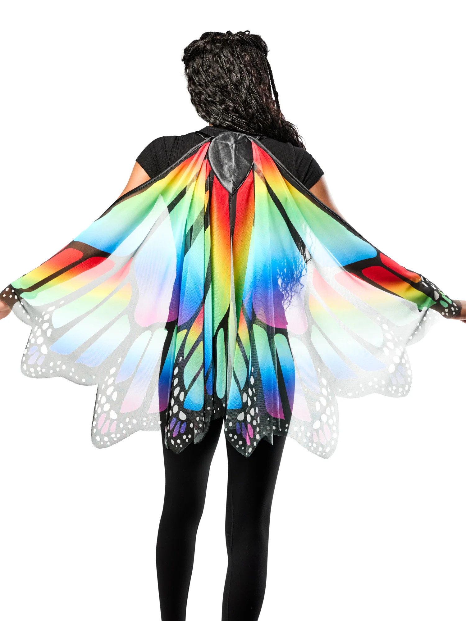 Women's Rainbow Monarch Butterfly Wings - Image 3