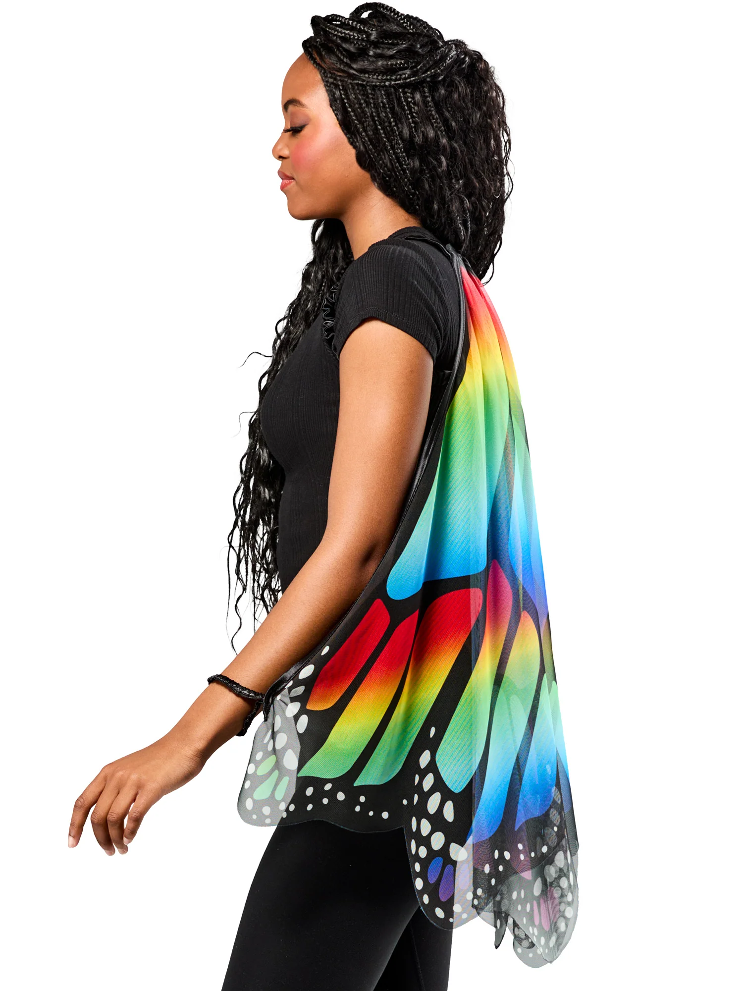 Women's Rainbow Monarch Butterfly Wings - Image 4