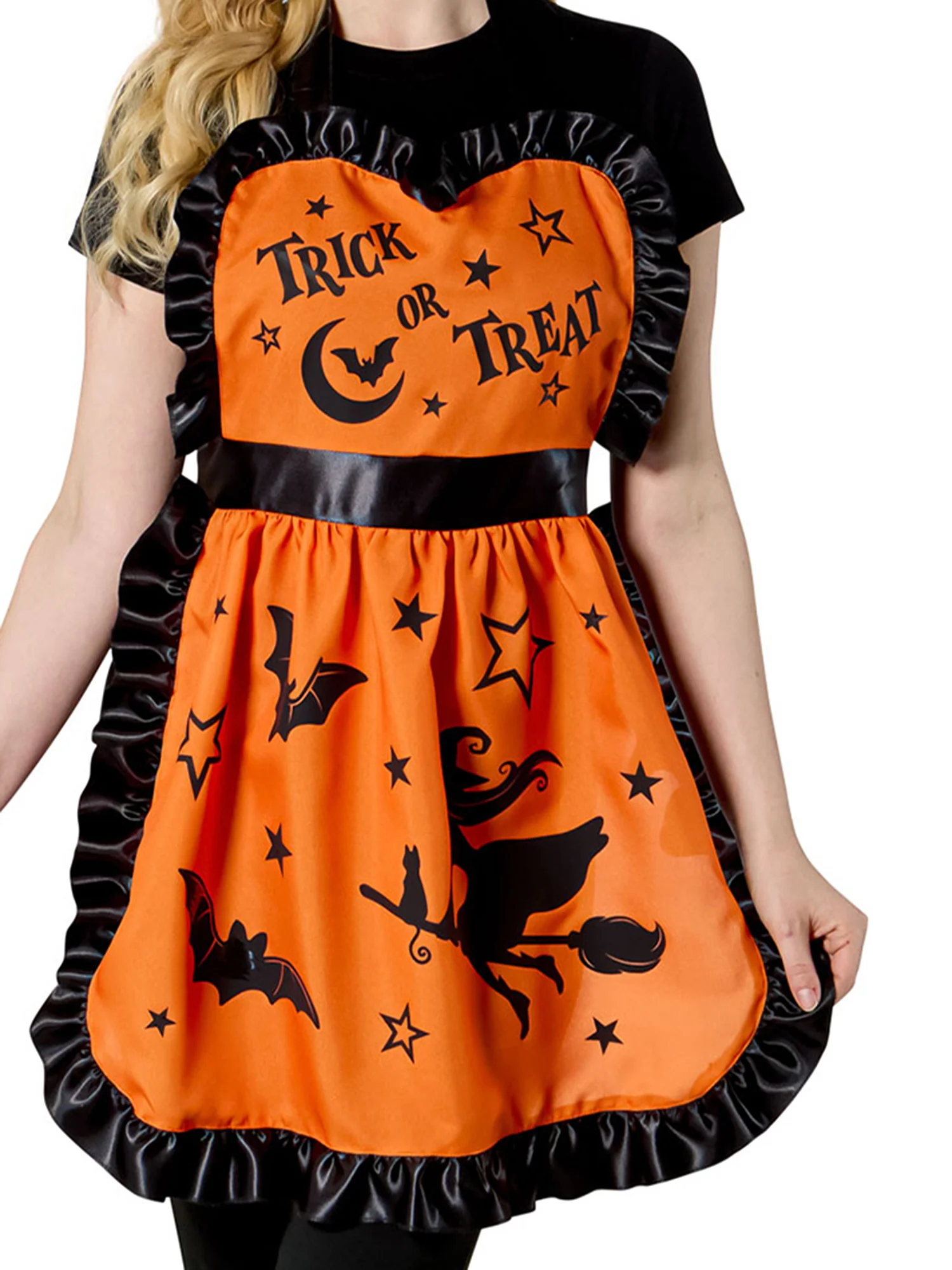 Women's Trick or Treat Halloween Apron - Image 5